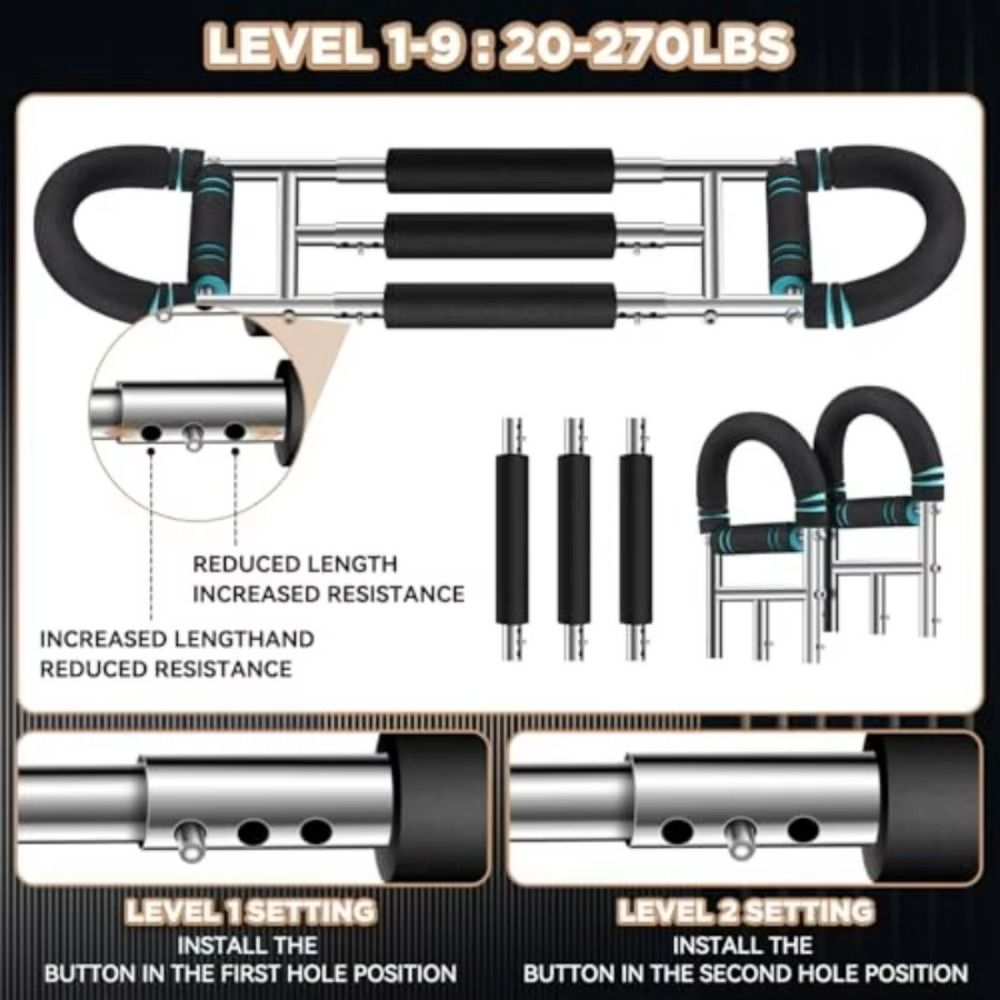 Triple-Spring Arm Twist U-Shaped Chest Workout Equipment Home Gym Arm Trainer Chest Training