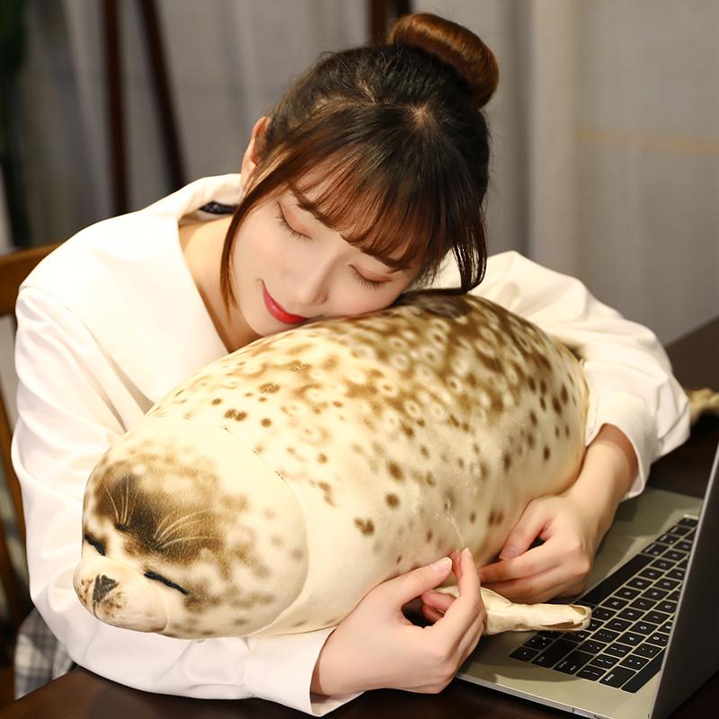 35-85cm Cute Sea Lion Plush Toys Soft Stuffed Animal Seal Pillow Simulation Appease Doll Cartoon Birthday Gift