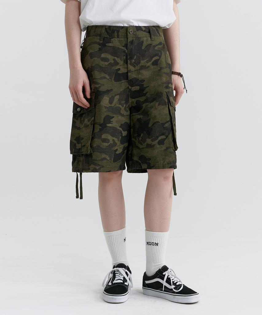 MAGOODGAN Bernard 4917 Big Pocket Cargo Dark Grey Bermuda Shorts