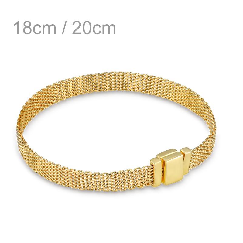 Женская цепочка-зажим из стерлингового серебра 925 пробы с сеткой, круглая подвеска в виде бабочки, подходит для оригинального браслета из сетки своими руками