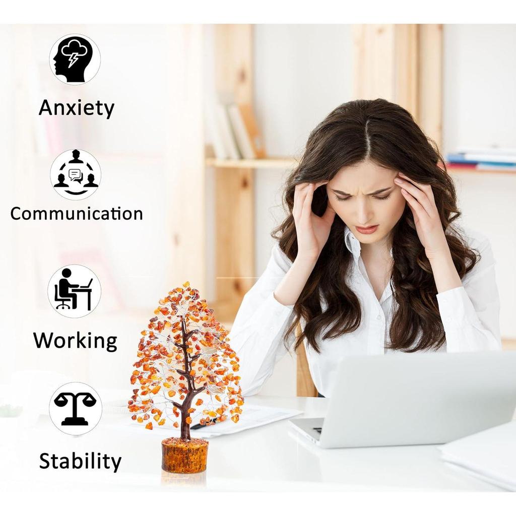 Хрустальное дерево удачи, украшение для домашнего декора, драгоценные камни, бонсай, денежное дерево удачи, украшение, подарочный предмет