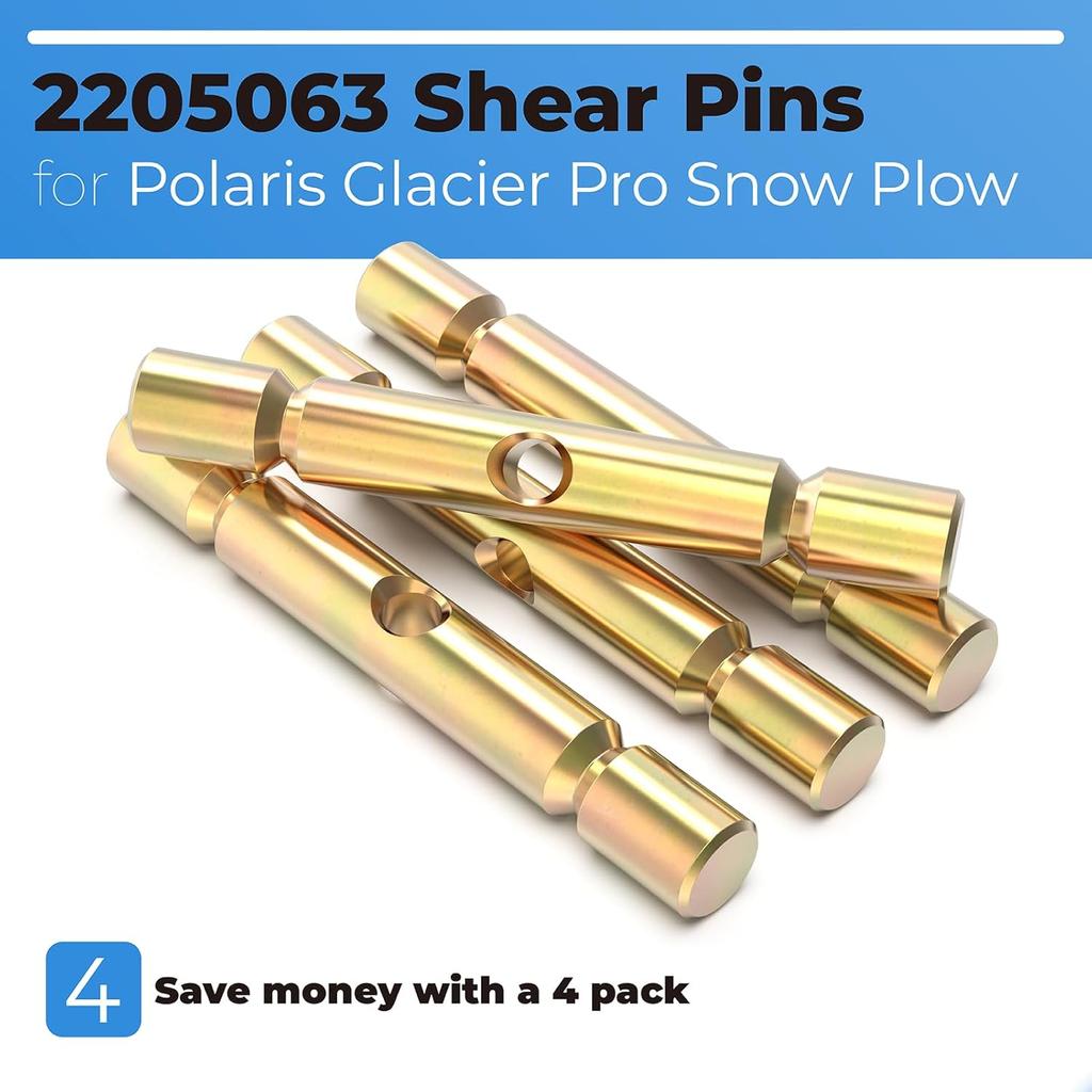 PalpitateC 2205063 Shear Pin Compatible with Polaris ATV 2015- Sportsman fits Polaris ATVs Snow Plow Glacier plow Parts for Snow Plow Glacier Pro