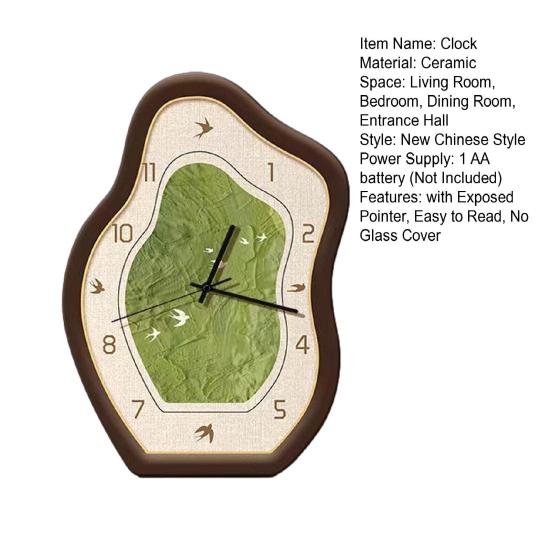 Винтажные плавящиеся настенные часы с открытой стрелкой, легко читаемые, для дома, спальни, кухни, без стеклянной крышки