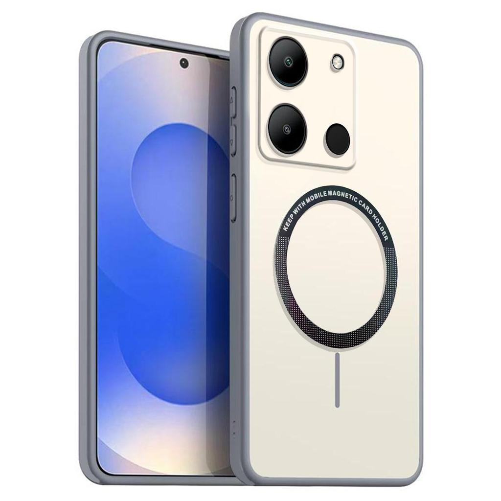 Матовый полупрозрачный магнитный чехол для телефона TECNO SPARK GO 2023, POP 7 Pro, Infinix SMART 7, мягкий ТПУ чехол