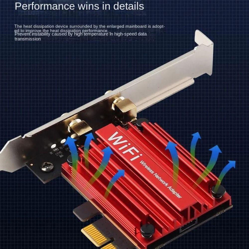 WiFi 5 Беспроводная сетевая карта Двухдиапазонный 2.4G/5GHz PCIE WiFi Адаптер Поворотный Диск Бесплатный USB WiFi Адаптер