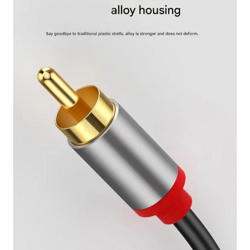 Аудиокабель Type C на 2 RCA Чистый звук Широкая совместимость для смартфонов, планшетов, ноутбуков Подключение к аудиоустройствам