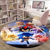 1pc Sonic1 Print Round Carpet Chair Round Carpet Suitable for Bedroom Living Room Home Decorative Carpet
