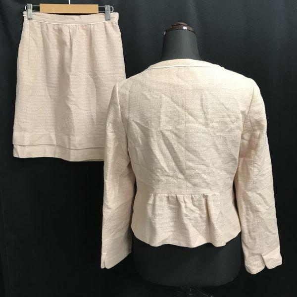 CLEAR IMPRESSION Твидовый костюм без воротника с юбкой Женский M Розовый(ИСПОЛЬЗОВАЛ)