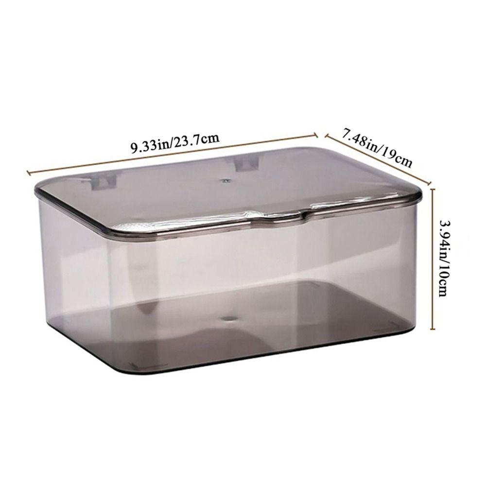 Transparent Cosmetics Storage Box Plastic Phone Case Organizer Facial Mask Storage Box  Sundries