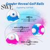 Safe Gender Reveal Option Golf Ball with Tee Exploding Assured Quality Set Powder Explosion Announcement Party Themed Decoration Supplies