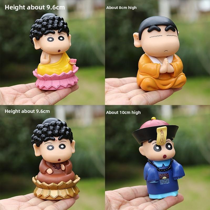 Шин-чан Карандаш Лотос Халат ПВХ Статуя Для Офиса И Дома Украшения Подарки