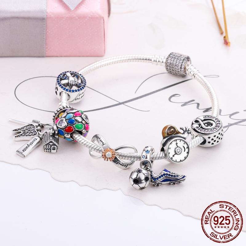 Lucky Charms 925 Silver Family Life Tree Pendant plata Charms Fits Bracelet Women Bead DIY Jewelry