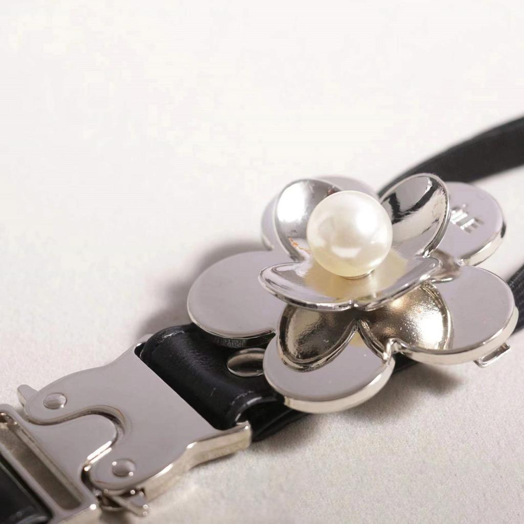 Uniform Black Ties For Janpanese JK Uniform Cosplay Accessory Neckwear Jk Seifuku Cute Anime Necktie with Pearls