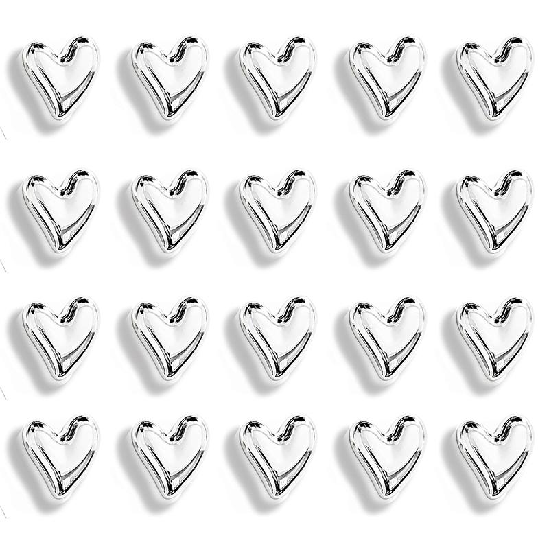 20 шт. магниты на холодильник наклейки на холодильник в форме сердца 20 мм милый маленький магнит для холодильника золото серебро офис доска шкафчик магнитный