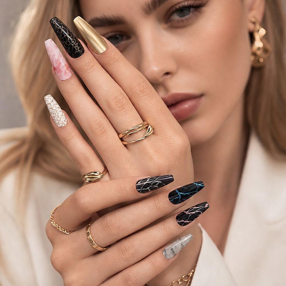 Stripe Pattern Nail Foils Lace Design Nail Art Stickers Professional Manicure Decals Manicure DIY