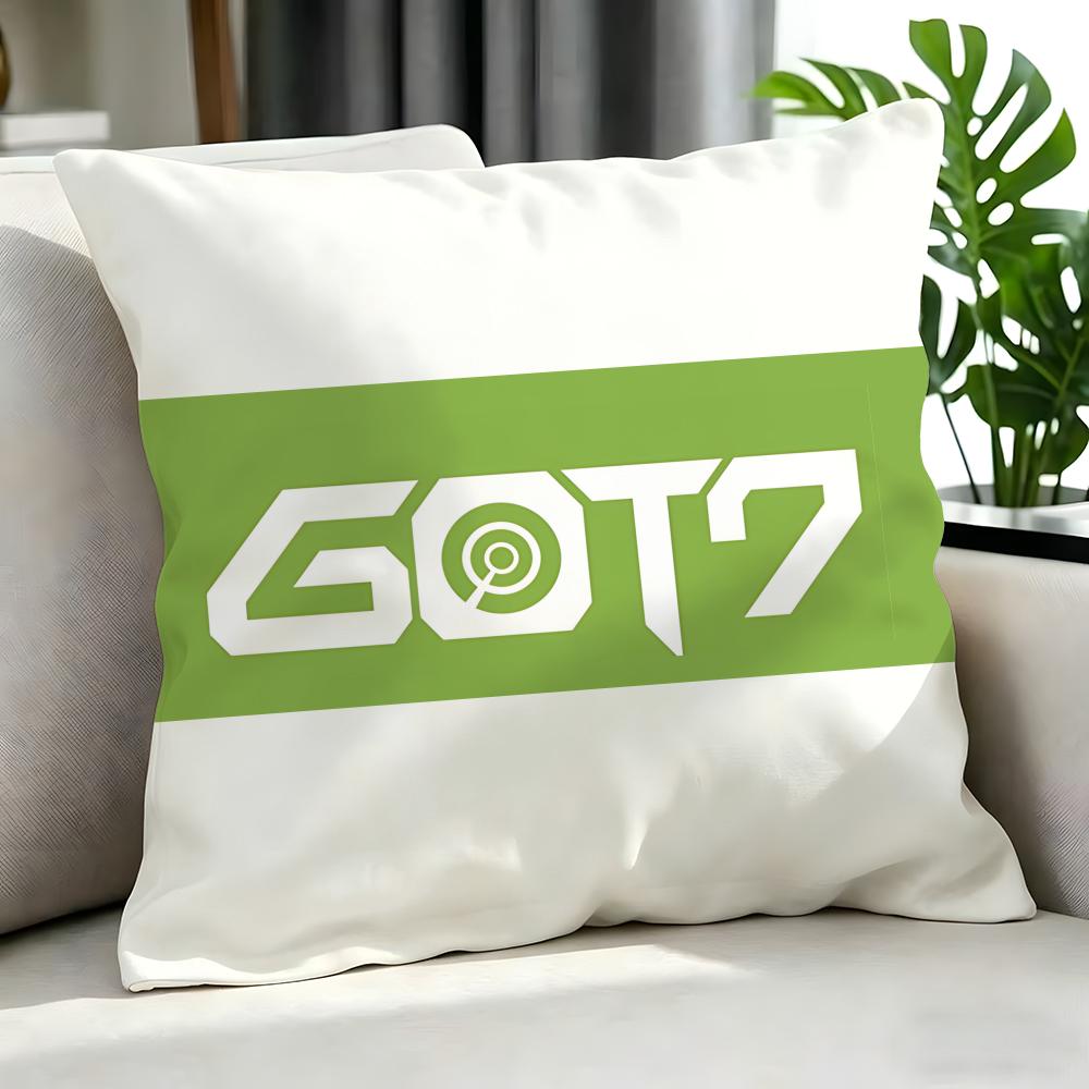 Kpop Style Got7 Cushion Cover Cushion Cover Set 4Pcs 50X50 45X45 40X40 Pillowcase Decorative Sofa Home Decor