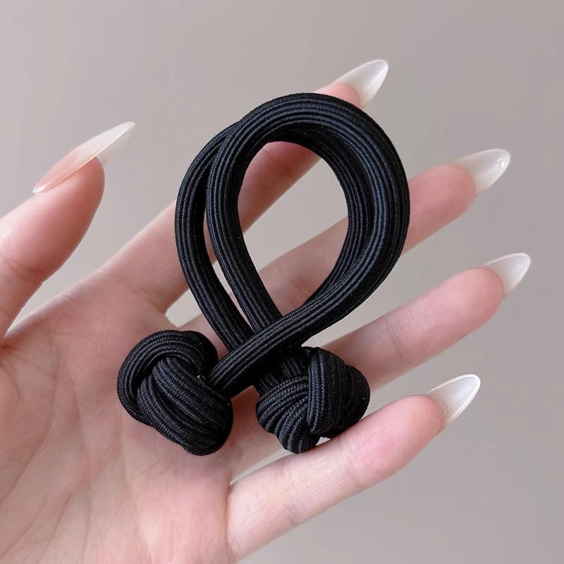 Китайские узелковые косички резинки для волос для женщин и девочек резинка для волос повязка на голову с высокой эластичностью двойная повязка на голову стильный головной убор