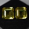 20.56 Ct Natural Yellow Sapphire   Square Cut Pair Best Loose Gemstone