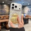 Блестящий Золотой Прозрачный Чехол для Телефона Bling Bling Fu для For Iphone 17 Air 14 1 16 11 12 13 Pro Max Plus Ударопрочный Мягкий Защитный Чехол