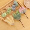 6PCS/Bundle Wreath Home Decor Xmas Ornament Artificial Flowers Faux Grass Simulation Plants Pine