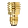 Propane Tank Adapter Solid Brass Regulator Valve Safety POL Tank Convert to QCC1 Type1