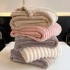 Luxury Velvet Blanket Ultra-Soft Pillow Cover Faux Fur Double-Sided Plush Comfort Pillowcase Pure