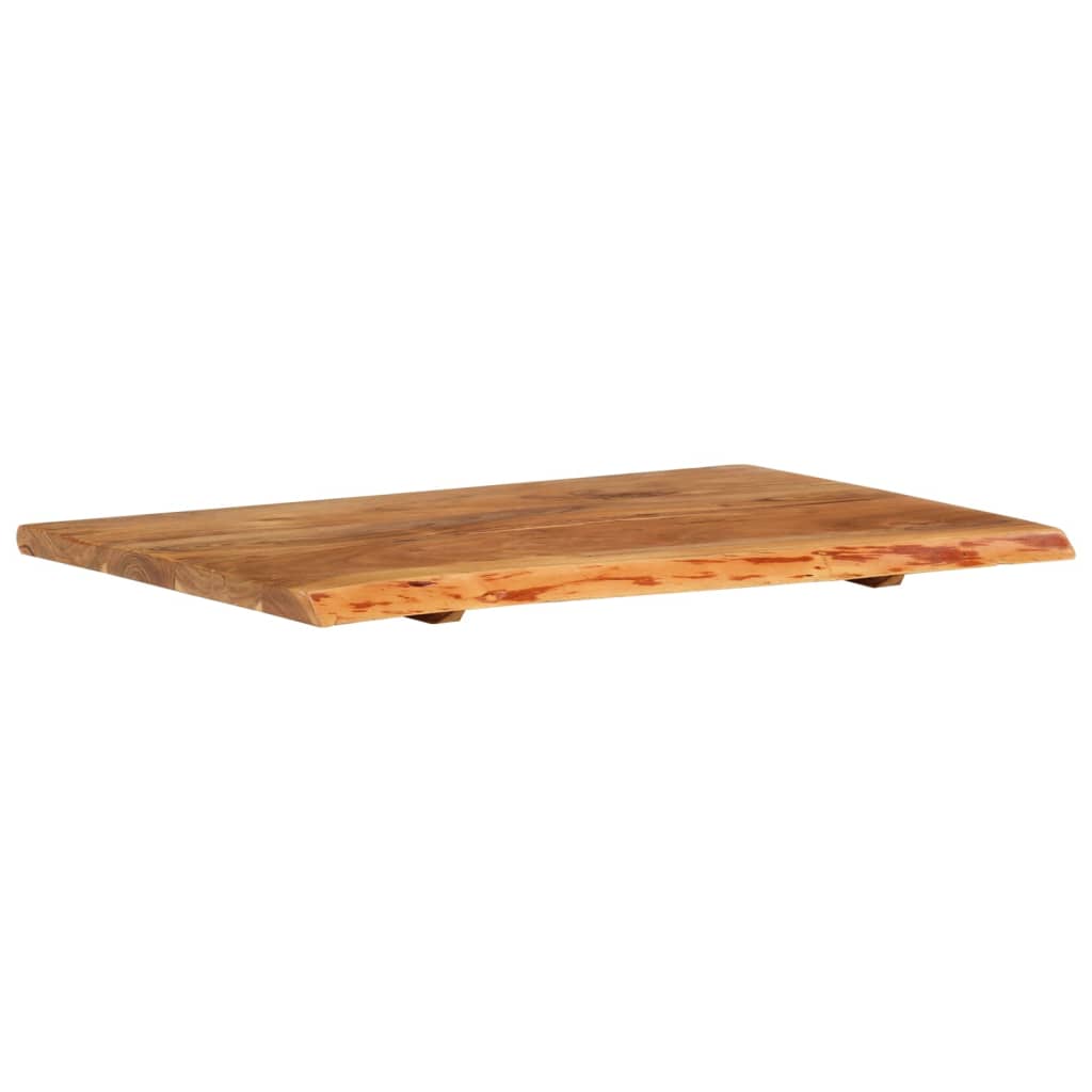 Bathroom Vanity Top Solid Acacia Wood 80 x 52 x 2.5 cm