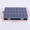 Clear Jewelry Box 24 Grids Plastic Bead Storage Container Earrings Organizer