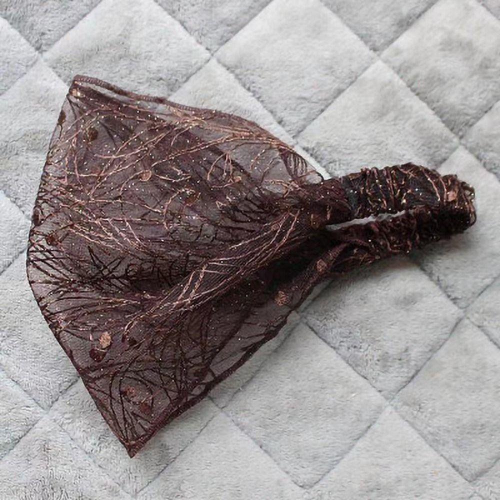 Mother Hair Hoop Korean Headwear Women Headband Lace Flower Hairbands New Mesh Hairbands