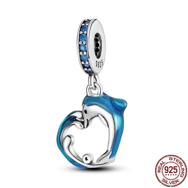 Charm Plata De Ley 925 Suitable Bracelet 925 Sterling Silver Kitten Galaxy Series Beaded Women's Diy Jewelry