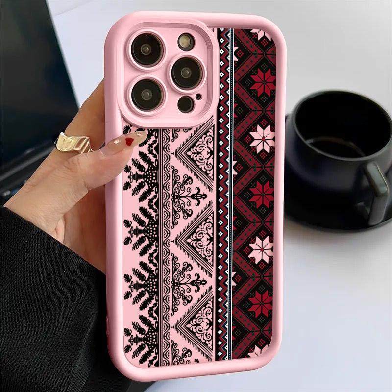 Винтажный Чехол для Телефона с Узором Тотем Для iPhone 17 Air 16 e 15 14 13 12 11 Pro Max Plus Mini SE 2020 2022 Мягкий ТПУ Чехол для Телефона