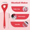2 шт. Ручной пресс для фрикаделек, силиконовая ложка для приготовления фрикаделек, прочная ложка для прессования фрикаделек, рыбные шарики