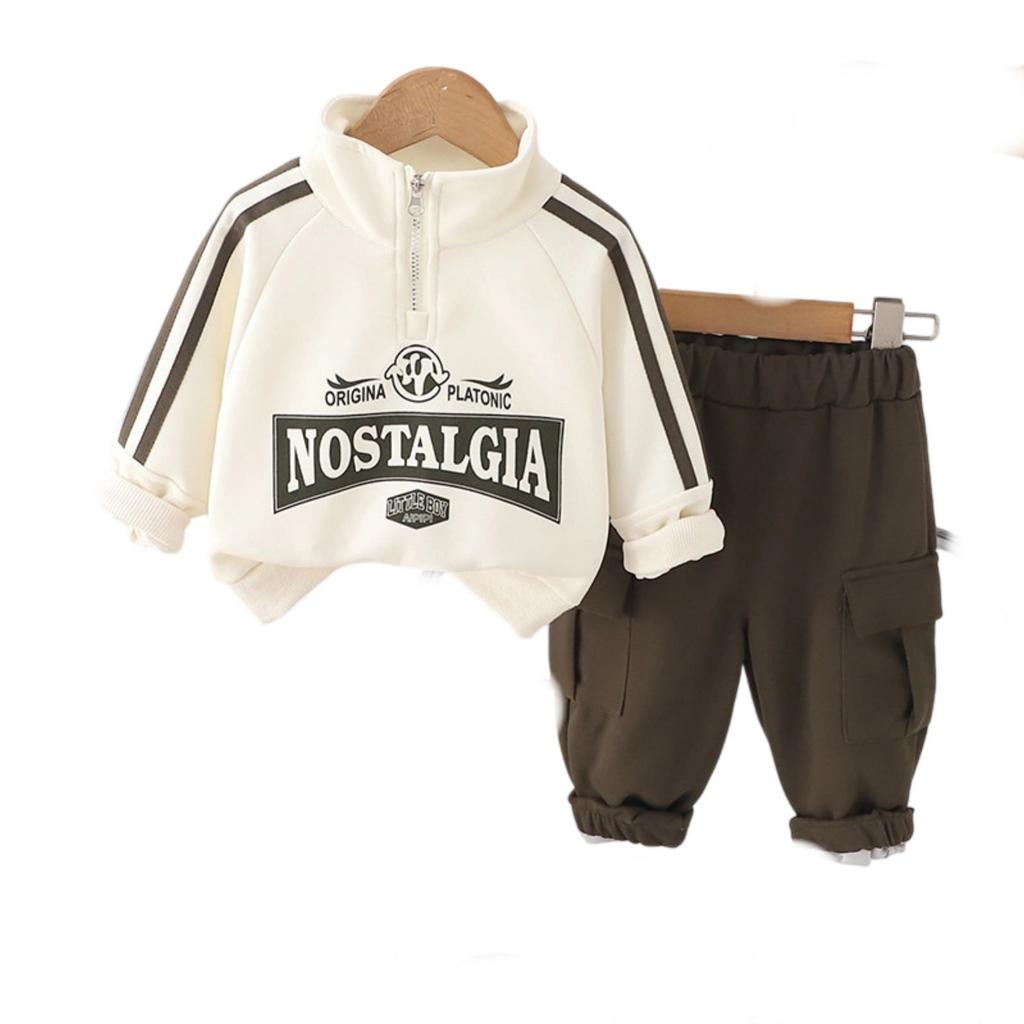 Детский повседневный комплект с длинным рукавом, удобные наряды для повседневной носки