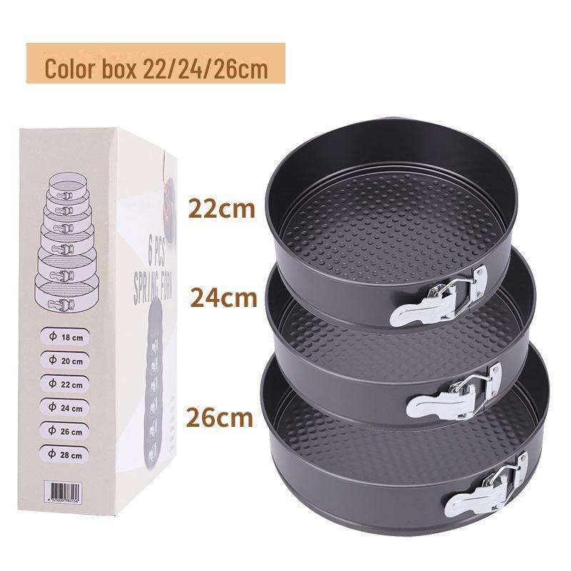 Форма для торта «Трансграничный»: Круглая/квадратная, антипригарная, устойчивая к высоким температурам, легкоочищаемая, съемное дно, надежная застежка