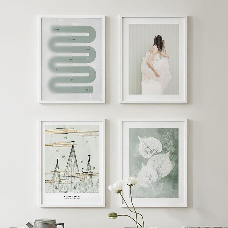 Девушка Чернила Зеленые Листья Парусник Пейзаж Цитата Настенное Искусство Холст Живопись Скандинавские Постеры И Принты Картины Для Декора Гостиной