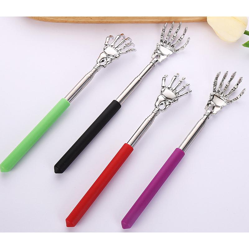 Нержавеющая сталь спина чесалка телескопический чесальный массажер выдвижной зудящий старый человек