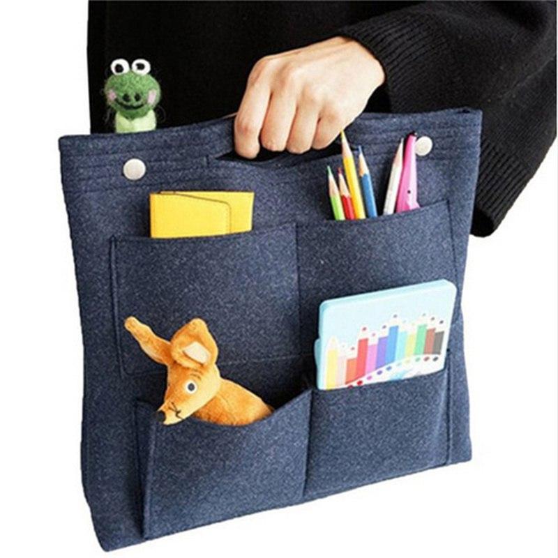 Up Bag Felt Multi Pocket Cosmetic Insert Purse Organizer Multi-function Make Organizer For Tote Bags In Bag & Handbag Shaper