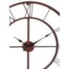 Металлические настенные часы 100 см( черный)