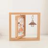 Square Flip Photo Frame Rotate Commemorative Photo Frame Wooden Picture Frame  Decoration