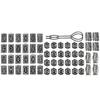 66Pcs Viking Jewelry Set With Rune Costume Adornments Alloy Accessories Necklace Bracelet Earrings for Men and Women