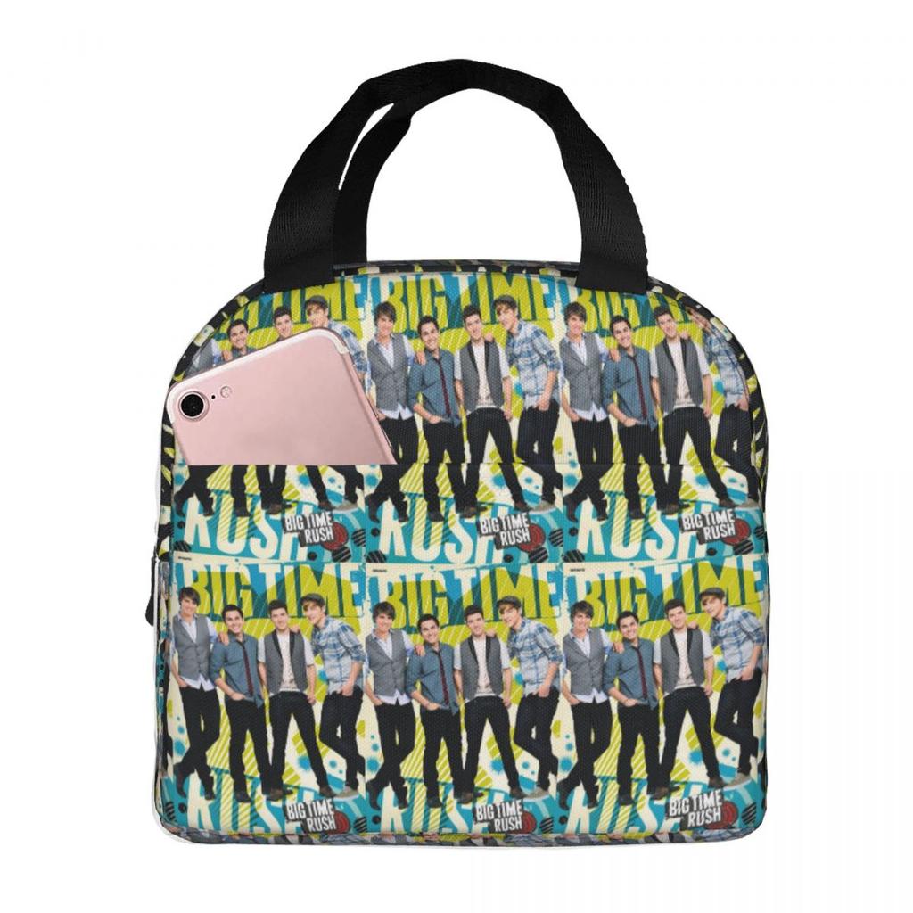 Big Time Rush Band Insulated Lunch Bag for Women Office Cooler Thermal Food Box Tote Portable Lunch Boxes Container
