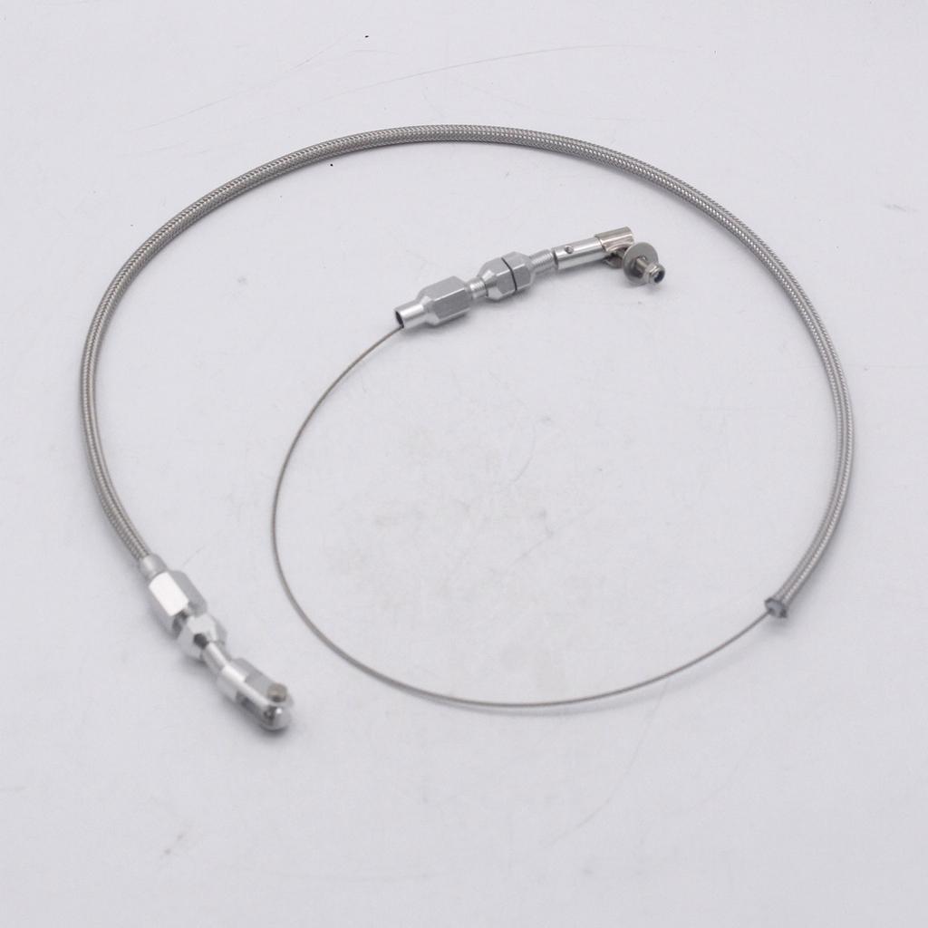 Стальной плетеный трос дроссельной заслонки, 24 дюйма, универсальный автомобильный трос дроссельной заслонки акселератора, автомобильные аксессуары