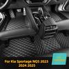 Полностью закрывающие кожаные автомобильные коврики для Kia Sportage NQ5 2024 2025 5-местный грязеотталкивающие аксессуары для интерьера ковер