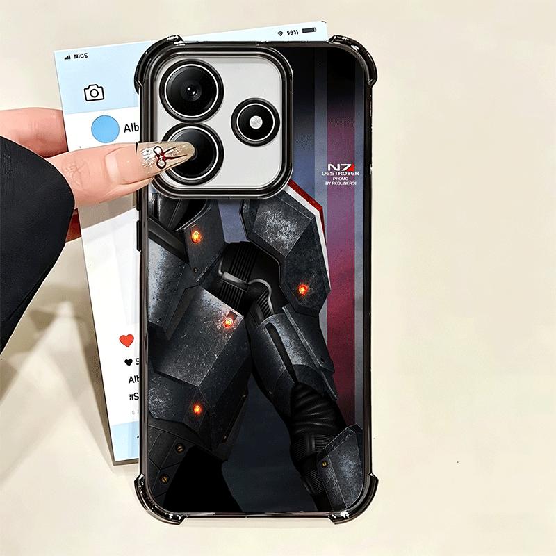 Мягкий чехол для телефона N7 Mass Effect для Xiaomi Poco X7 X8 Pro Max X6 X5 X3 F8 Ultra F7 M8 M7 M5S Redmi 15C 15A 15 14C 13C 12C 13 12