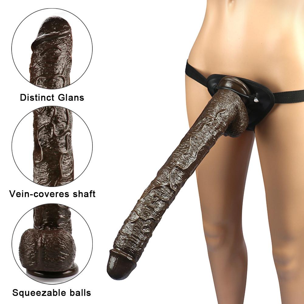 Мягкий сексуальный огромный фаллоимитатор, реалистичный с присоской, страпон, большой член, женский мастурбатор, секс-продукт для взрослых, игрушки для взрослых женщин, пары, лесбиянки