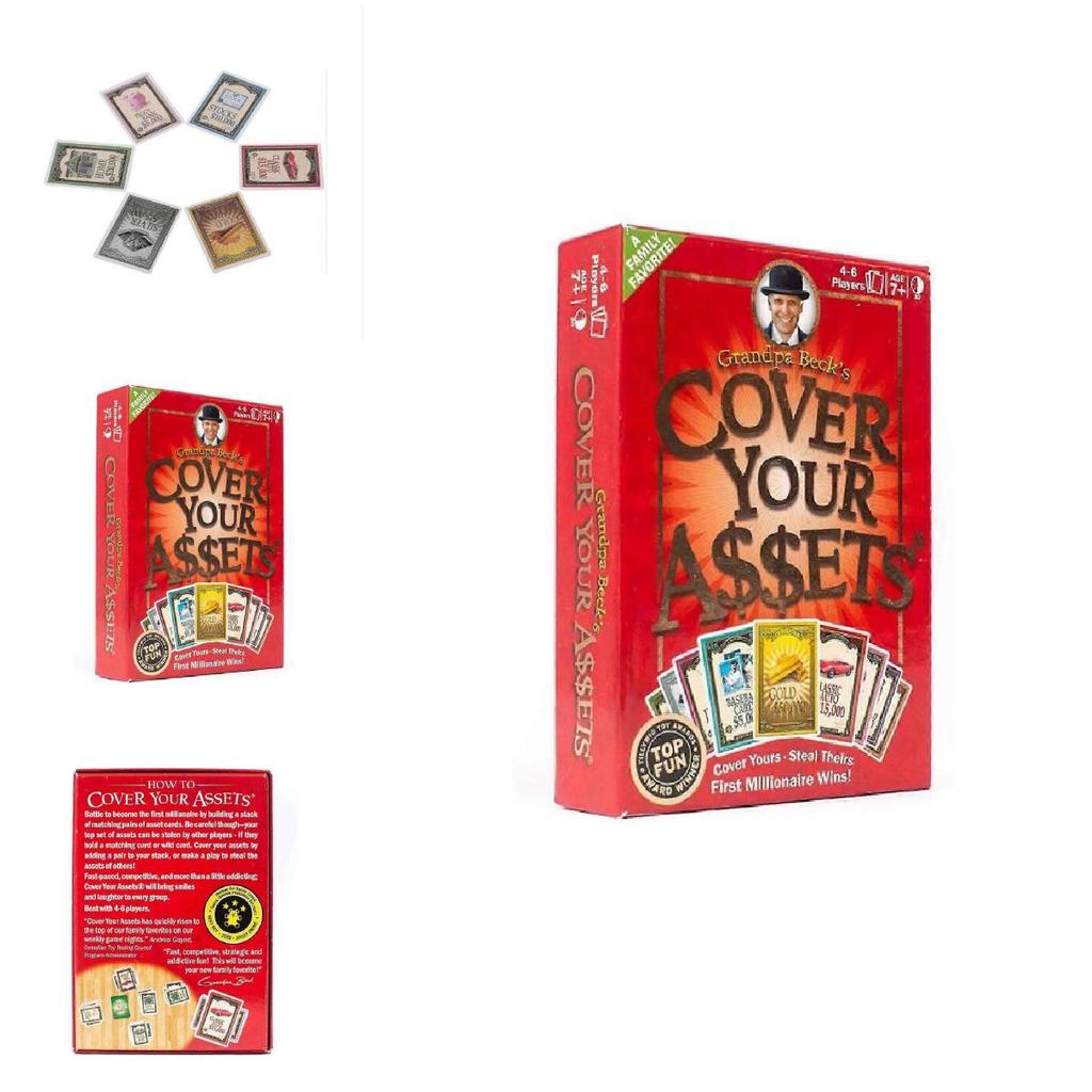 Дедушка Бекс Прикрой свои активы Семейная карточная игра со стратегией для домашней игры и детей