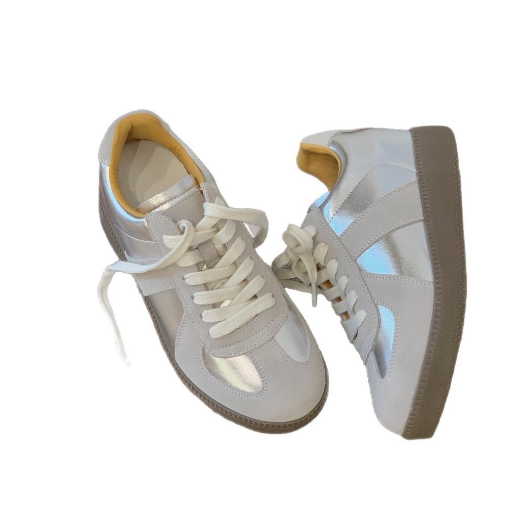 Повседневная женская обувь весна и осень 2025 новая обувь женская трендовая универсальная нишевая на плоской подошве спортивная обувь с чувством дизайна обувь для пары