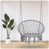 Hanging Garden Swing Chair Boho Gray