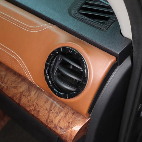 Mecha Glossy Black Air Vent Outlet Cover Trim Ring For Toyota Tundra 2014-