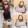 Women's Bag 2025 New Trendy Simple Portable Women's Big Bag Fashionable and Elegant Large Capacity Contrasting Color Shoulder Messenger Bag